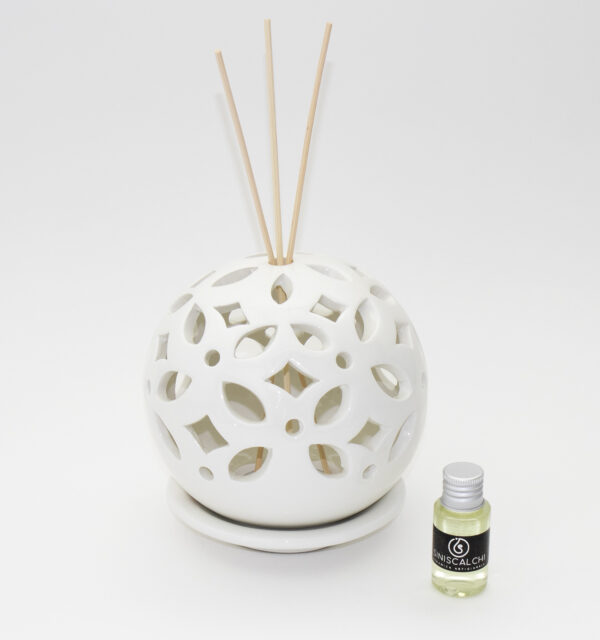 Diffusore Sfera oriente Bianco 13 cm