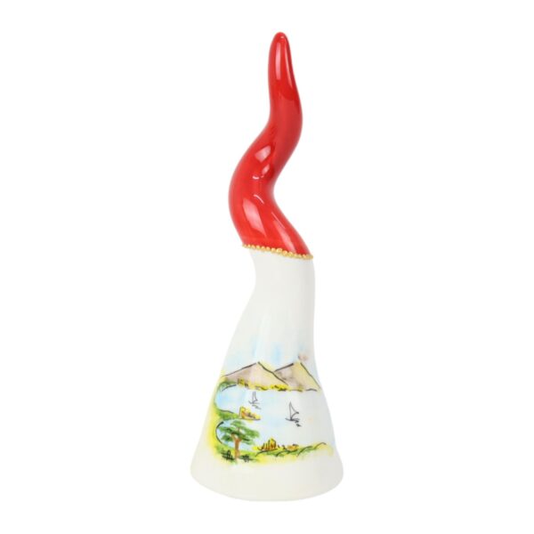 Corno in Ceramica dipinto con Golfo di Napoli
