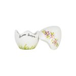 Uova di Pasqua con Fiorellini decorati Lilla 13cm