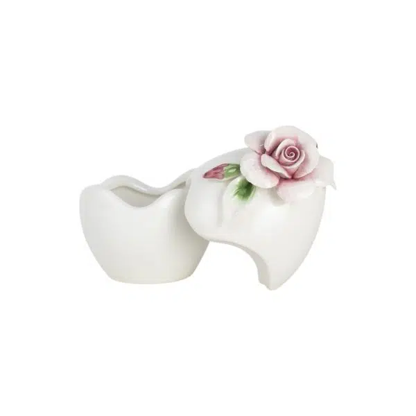 Uova di Pasqua con Rose Rosa 13cm