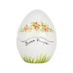 Uova di Pasqua con Fiorellini decorati Arancio 16cm