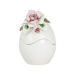 Uova di Pasqua con Rose Rosa 16cm