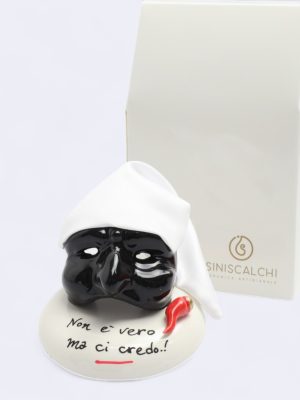 Maschera di Pulcinella su Base Tonda
