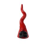 Corno in Ceramica con Maschera di Pulcinella