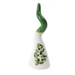 Ceramic Horn with Olive Tree Painting