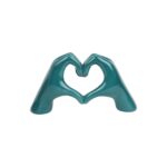 Emerald Green Heart Hands