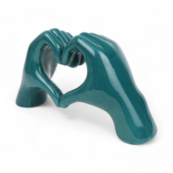 Mani a Cuore Verde Smeraldo