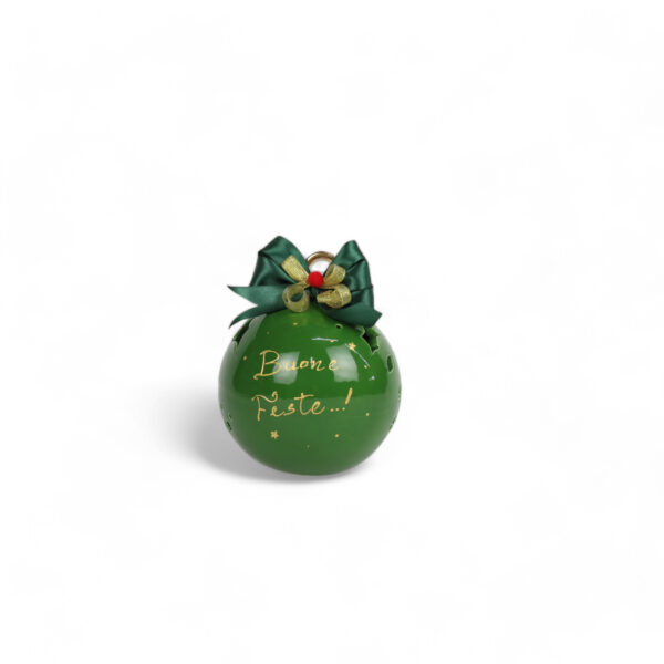 Boule de Noël verte