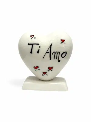 Cuore Bianco Personalizzato 10cm