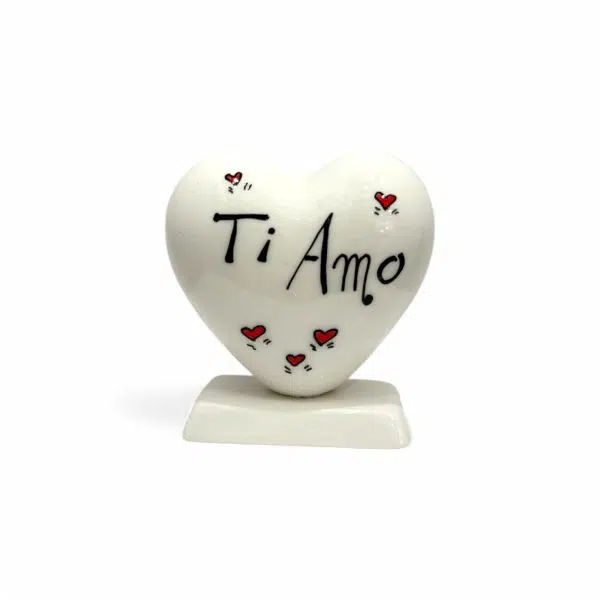 Cuore Bianco Personalizzato 10cm