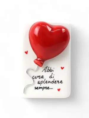 Quadretto con Cuore Rosso