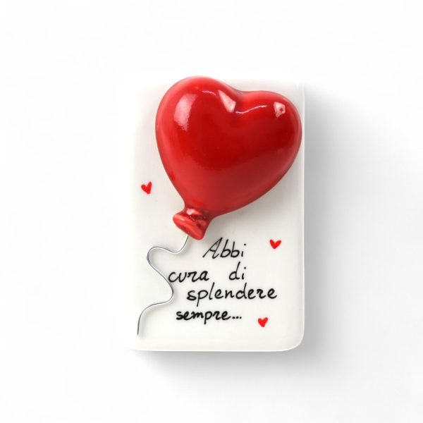 Quadretto con Cuore Rosso